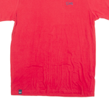 DIESEL Mens T-Shirt Red Crew Neck L