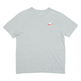 NIKE Mens T-Shirt Grey Crew Neck M