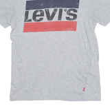 LEVI'S Mens T-Shirt Grey Crew Neck S
