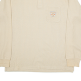 OLLY GAN Sport Mens Sweatshirt Brown Button Neck L