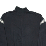 E.B COMPANY Mens Sweatshirt Black 1/4 Zip M