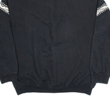 E.B COMPANY Mens Sweatshirt Black 1/4 Zip M