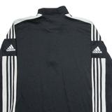 ADIDAS Aubonne FC Mens Sweatshirt Black 1/4 Zip XL