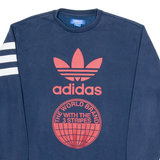 ADIDAS Mens Sweatshirt Blue S
