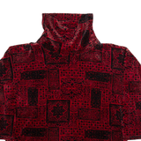 HESS NATUR Mens Sweatshirt Red High Neck M