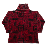 HESS NATUR Mens Sweatshirt Red High Neck M