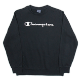 CHAMPION Womens Sweatshirt Blue XL