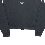 REEBOK Crop Womens Sweatshirt Black XS