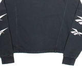 REEBOK Crop Womens Sweatshirt Black XS