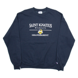 CHAMPION Saint Ignatius Wildcats Mens Sweatshirt Blue USA M