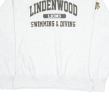 CHAMPION Lindenwood Lions Swimming & Diving Mens Sweatshirt Grey USA L