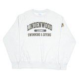 CHAMPION Lindenwood Lions Swimming & Diving Mens Sweatshirt Grey USA L