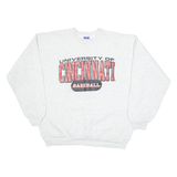 CHAMPION University Of Cincinnati Baseball Mens Sweatshirt Grey USA XL