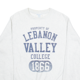 CHAMPION Lebanon VAlley College Mens Sweatshirt Grey USA S