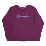 CHAMPION Womens Sweatshirt Purple XL