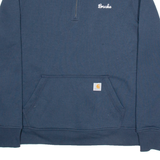 CARHARTT Brooke Womens Sweatshirt Blue 1/4 Zip L