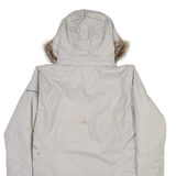 COLUMBIA Insulated Womens Parka Coat Grey Hooded XL