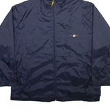 STARTER Mens Track Jacket Blue Nylon Hooded XL