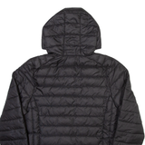 ELLESSE Womens Puffer Jacket Black Hooded UK 12