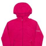 BERGHAUS Womens Track Jacket Pink Hooded Striped UK 10