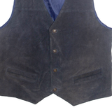 WALL STREET Mens Waistcoat Black L