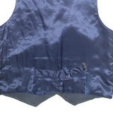 WALL STREET Mens Waistcoat Black L