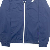 NIKE Mens Track Jacket Blue L