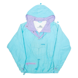 TENSON Womens Pullover Coat Blue Hooded L