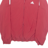 ADIDAS Mesh Lined Mens Track Jacket Red M