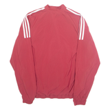 ADIDAS Mesh Lined Mens Track Jacket Red M