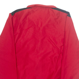 ADIDAS Mesh Lined Mens Track Jacket Red L
