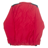 ADIDAS Mesh Lined Mens Track Jacket Red L