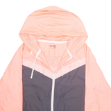 FILA Mesh Lined Womens Rain Jacket Pink Hooded XL