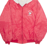 RUSSELL ATHLETIC Morehead Football Mens Rain Jacket Red Nylon USA Hooded L