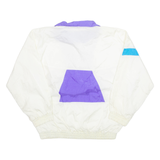 Mens Pullover Jacket White Nylon XL