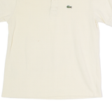 LACOSTE Womens Polo Shirt Yellow UK 12