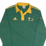 ADIDAS UEFA EUROPA LEAGUE Dublin 2011 Mens Polo Shirt Green Long Sleeve L