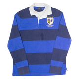 POLO RALPH LAUREN RLPC Mens Polo Shirt Blue Colourblock Long Sleeve L