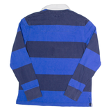 POLO RALPH LAUREN RLPC Mens Polo Shirt Blue Colourblock Long Sleeve L
