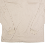 RODGER KENT Mens Polo Shirt Beige Long Sleeve 2XL