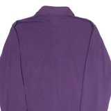 LACOSTE Mens Polo Shirt Purple Long Sleeve S