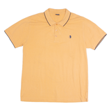 PCLUB Mens Polo Shirt Orange 2XL