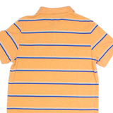 U.S. POLO ASSN Mens Polo Shirt Orange Striped S