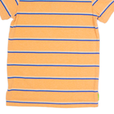U.S. POLO ASSN Mens Polo Shirt Orange Striped S