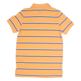 U.S. POLO ASSN Mens Polo Shirt Orange Striped S
