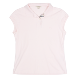 BURBERRY Womens Polo Shirt Pink L