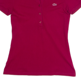 LACOSTE Womens Polo Shirt Red XS