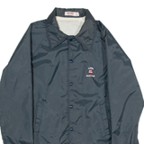 TODD SPORTSWEAR Florida Beach Club Mens Coach Jacket Blue Nylon USA M