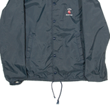 TODD SPORTSWEAR Florida Beach Club Mens Coach Jacket Blue Nylon USA M