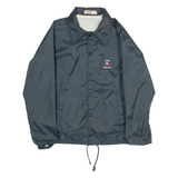 TODD SPORTSWEAR Florida Beach Club Mens Coach Jacket Blue Nylon USA M